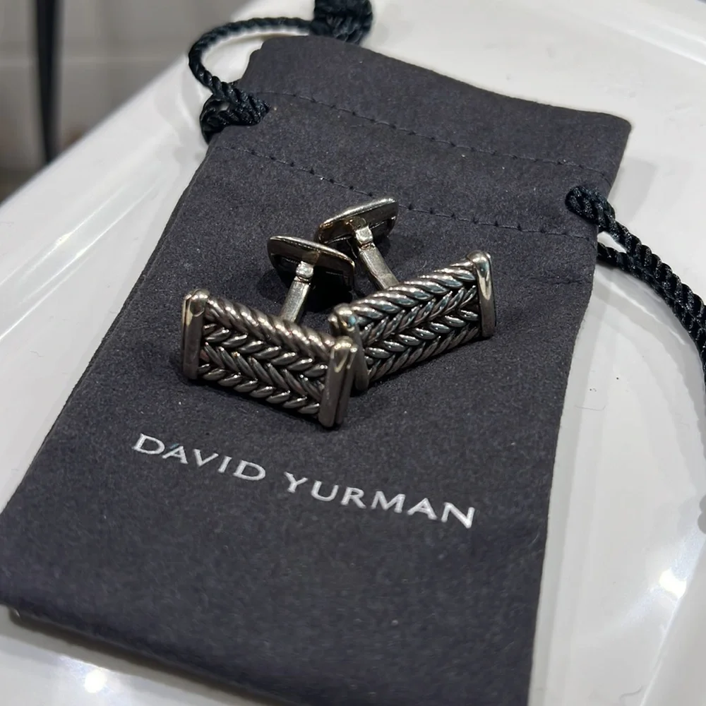 David Yurman Chevron Cufflinks